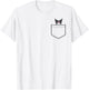 Kuromi Chest Pocket T-Shirt - T-Shirt | White