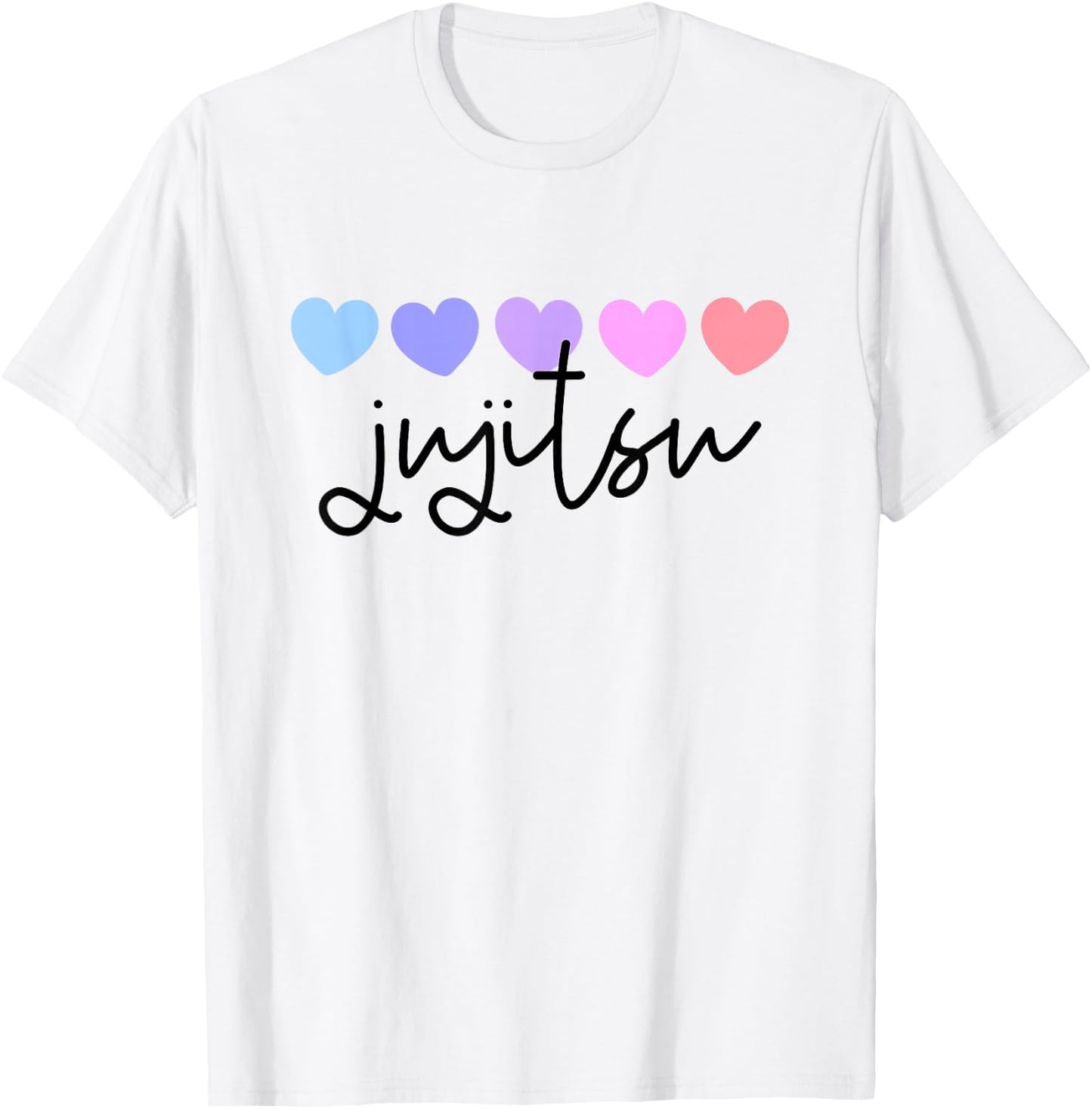 Jiu Jitsu or Jujitsu Lover Heart Women or Girls T-Shirt - T-Shirt | White