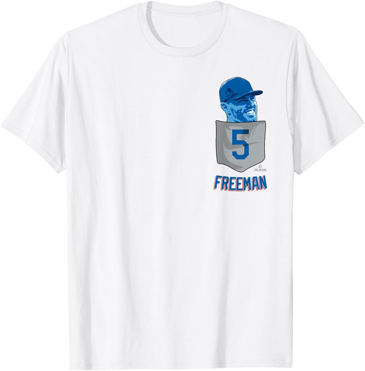 Freddie Freeman Los Angeles Baseball Pocket MLBPA T-Shirt - T-Shirt | White