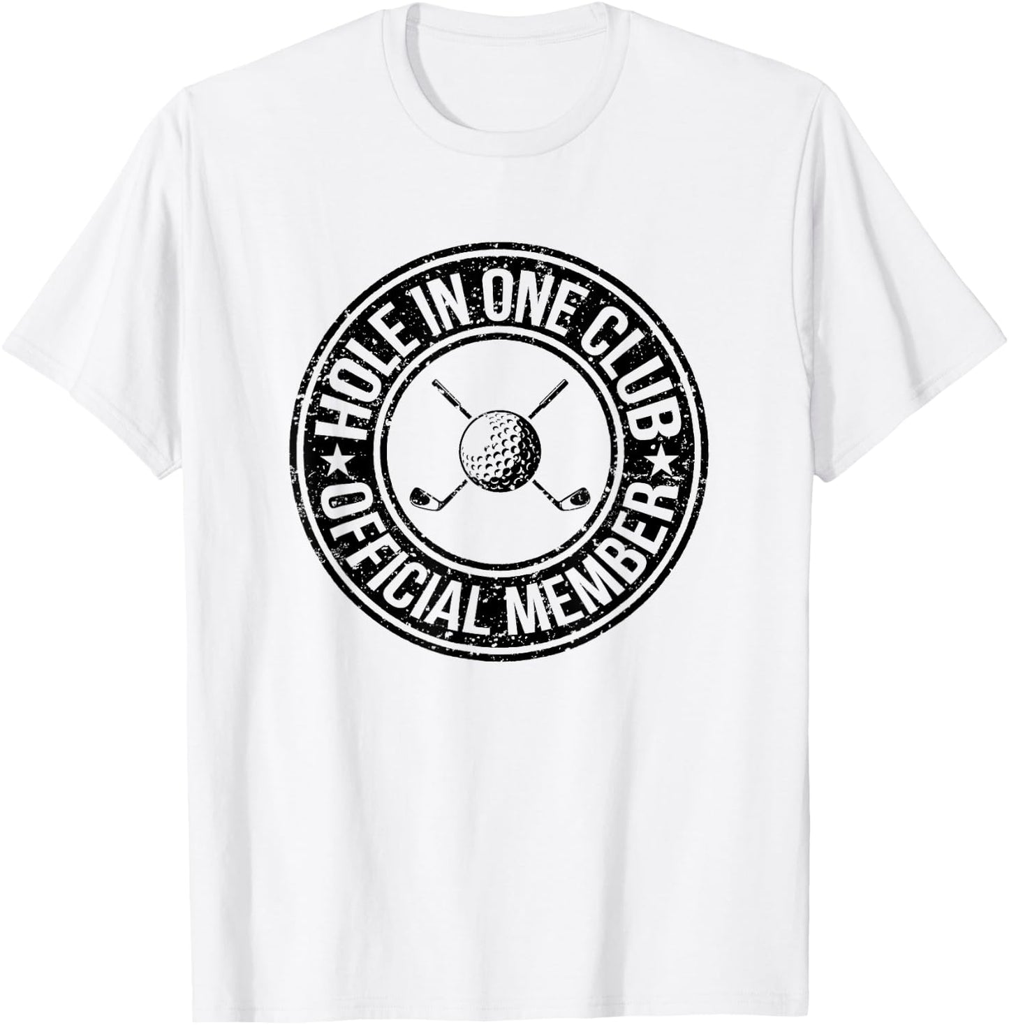 Funny Hole In One Golf Dad & Cart Golfer T-Shirt - T-Shirt | White