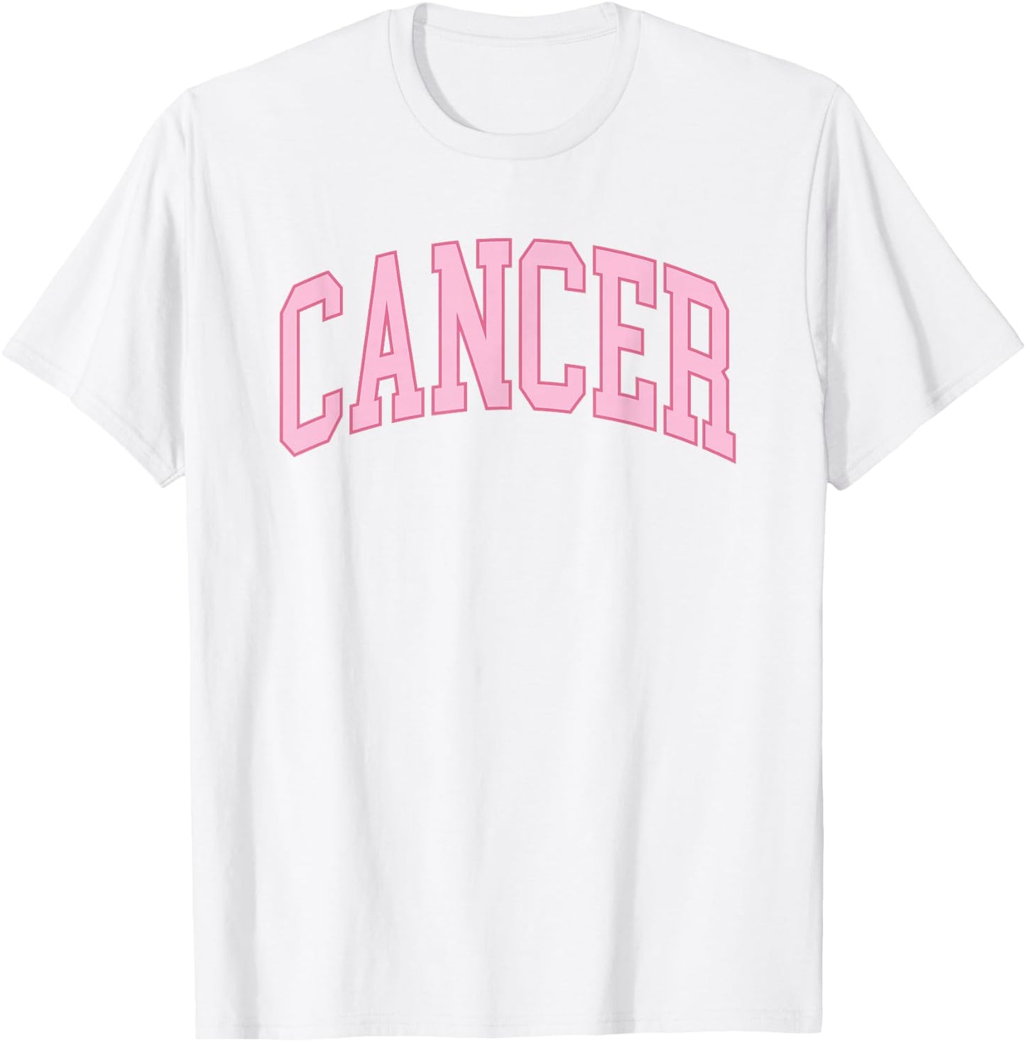 Cancer Zodiac Horoscope Pink Retro Preppy Throwback T-Shirt - T-Shirt | White