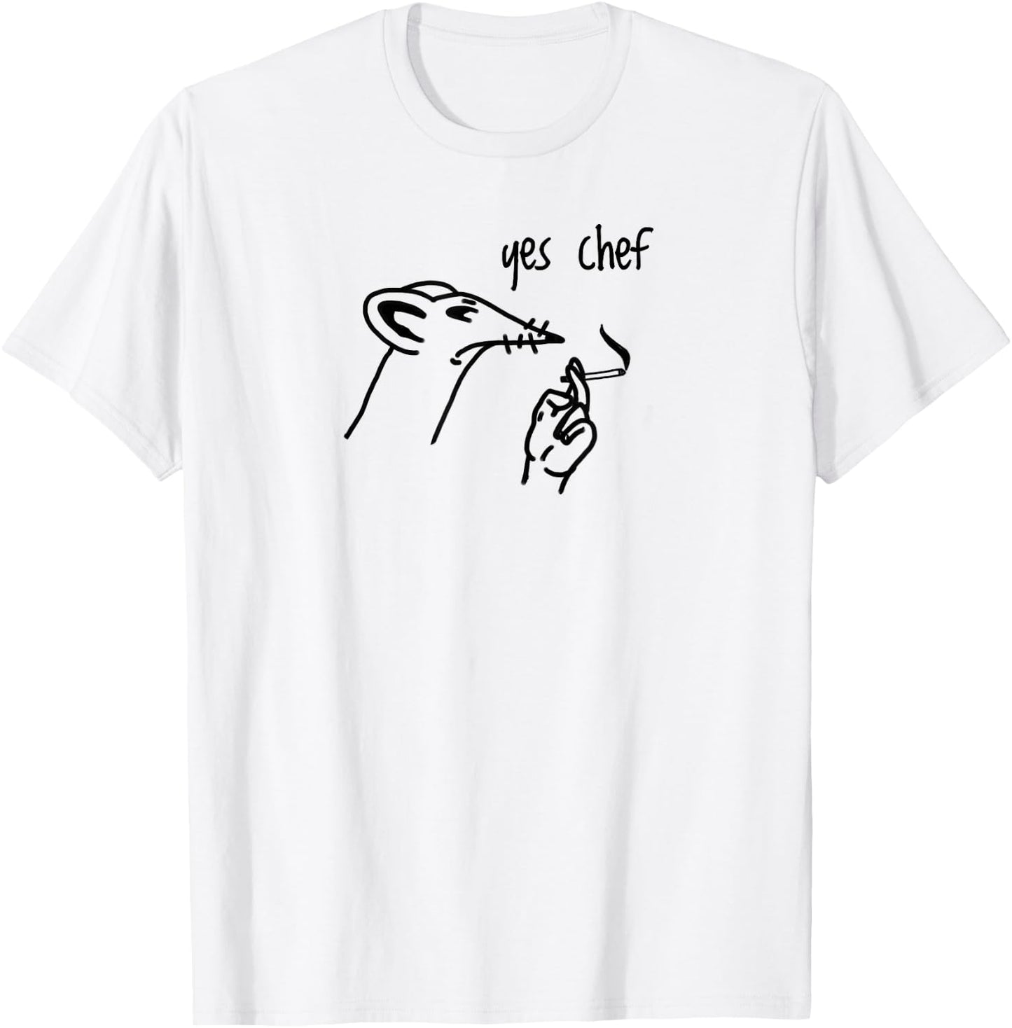 Yes Chef Kitchen Staff T-Shirt - T-Shirt | White