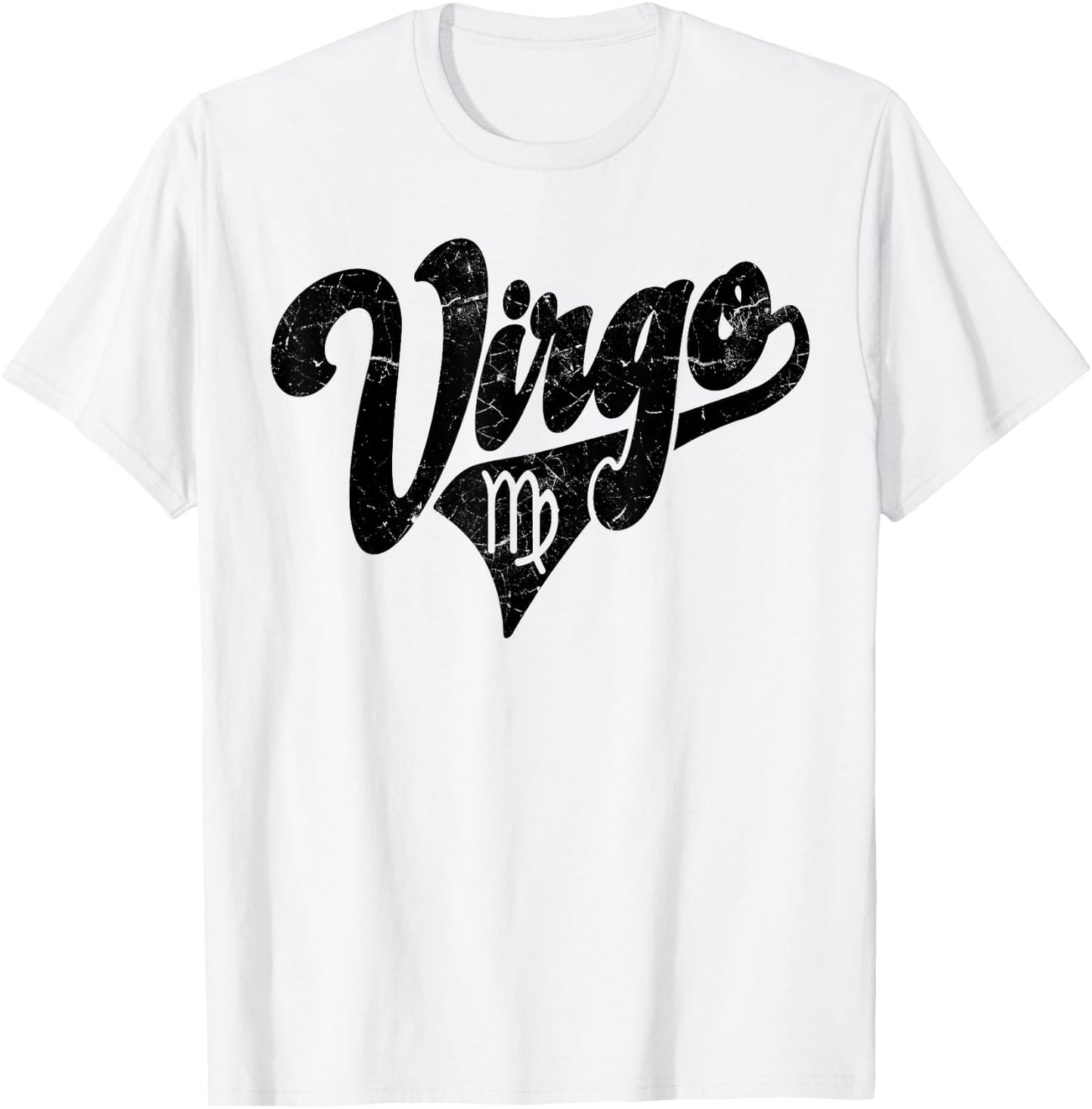 Virgo Retro Zodiac - Astrology - Horoscope, Virgo T-Shirt - T-Shirt | White