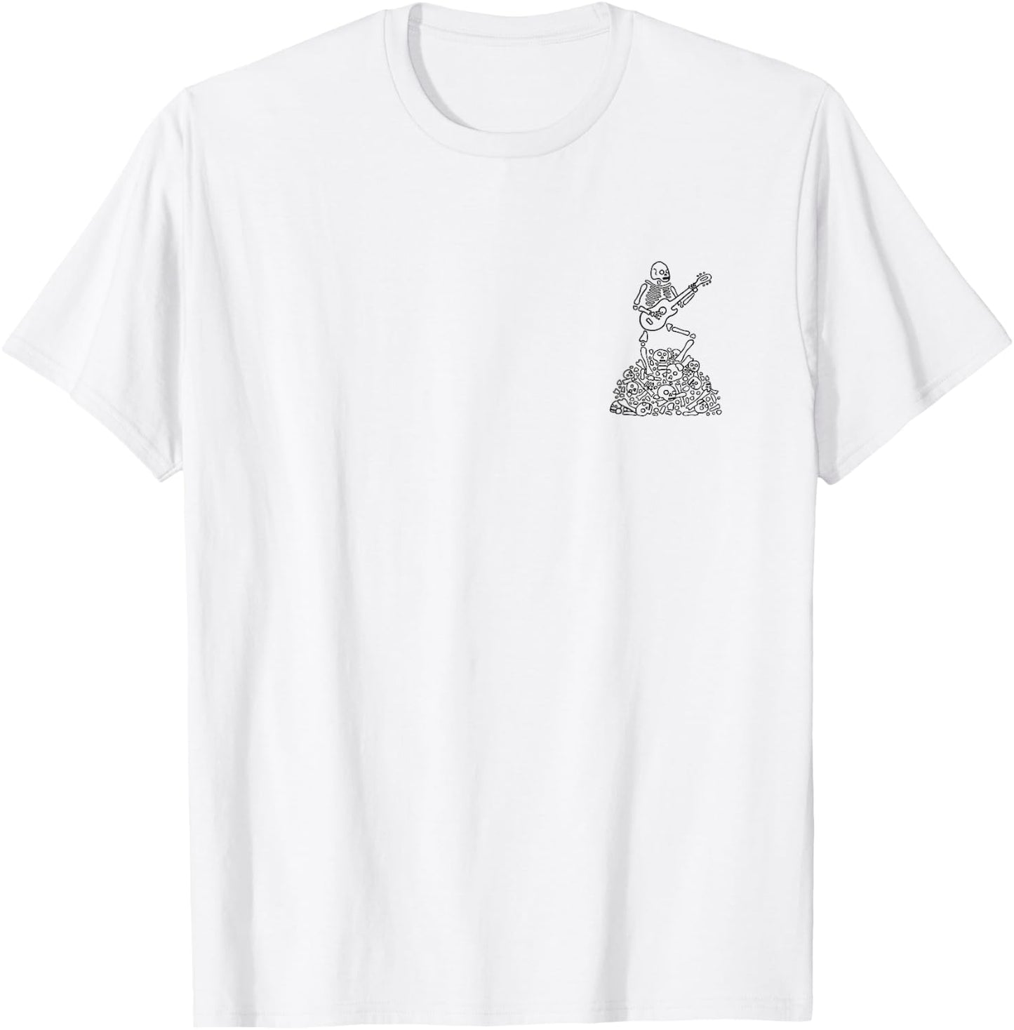 The Night That The Skeletons Came To Life - Front and Back T-Shirt - T-Shirt | White