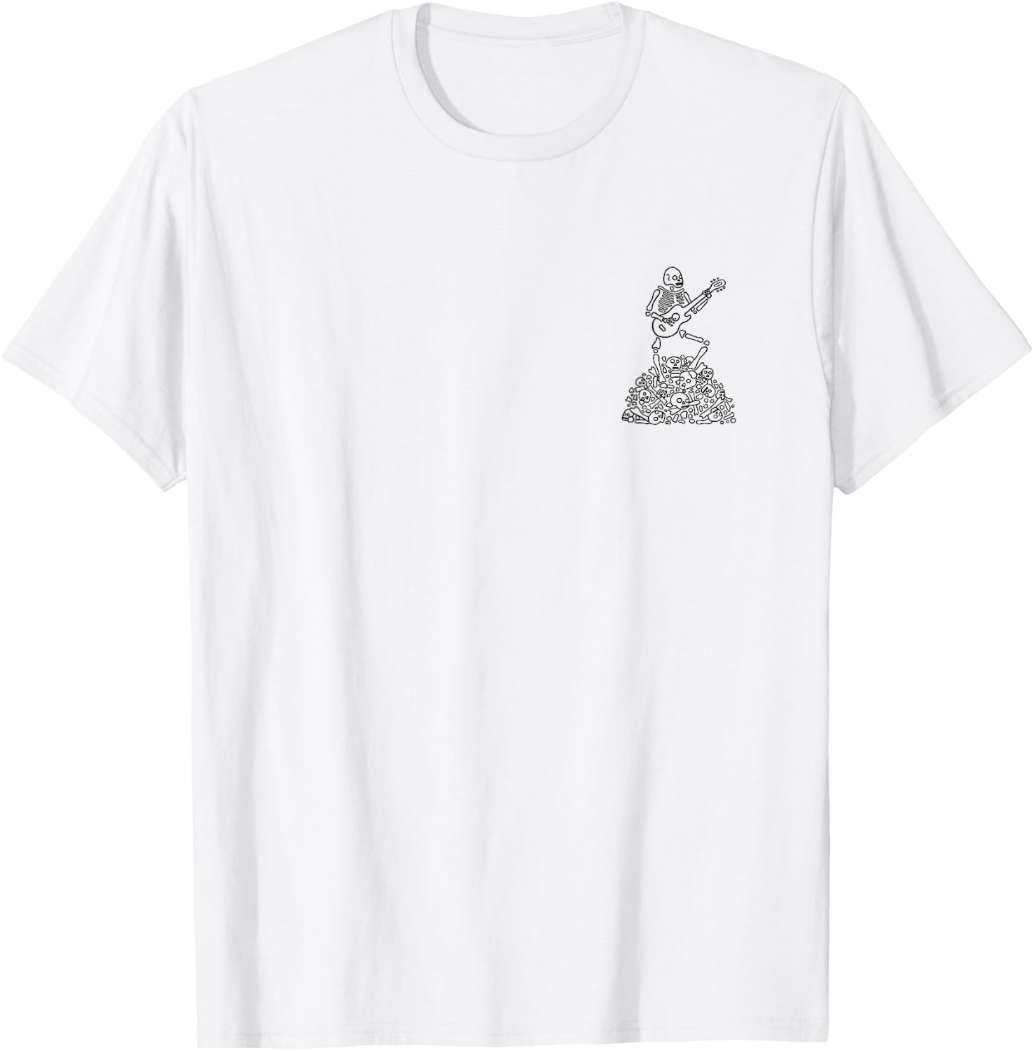 The Night That The Skeletons Came To Life - Front and Back T-Shirt - T-Shirt | White