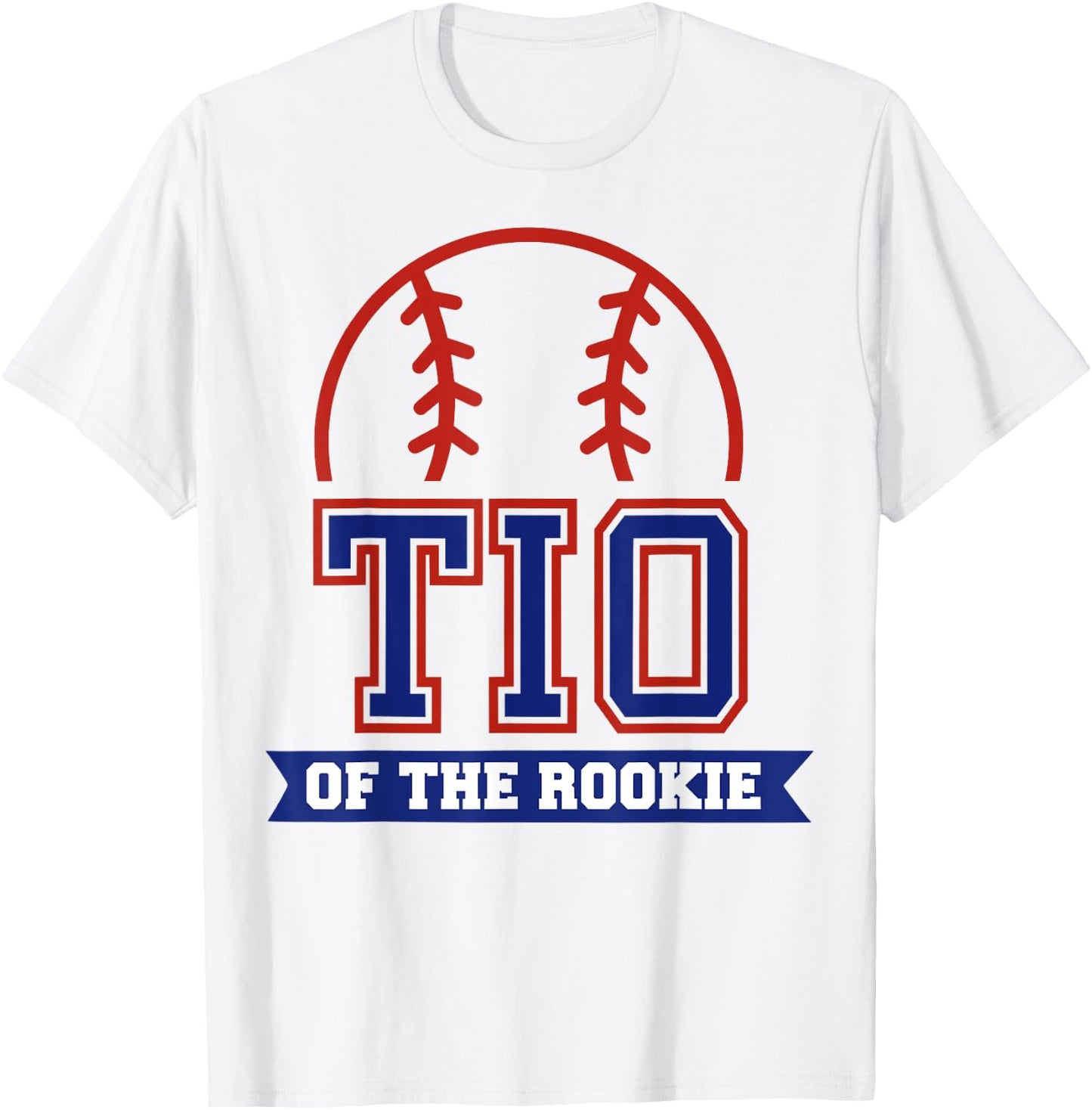 Tio of Rookie 1st Birthday Baseball Theme Matching Party T-Shirt - T-Shirt | White