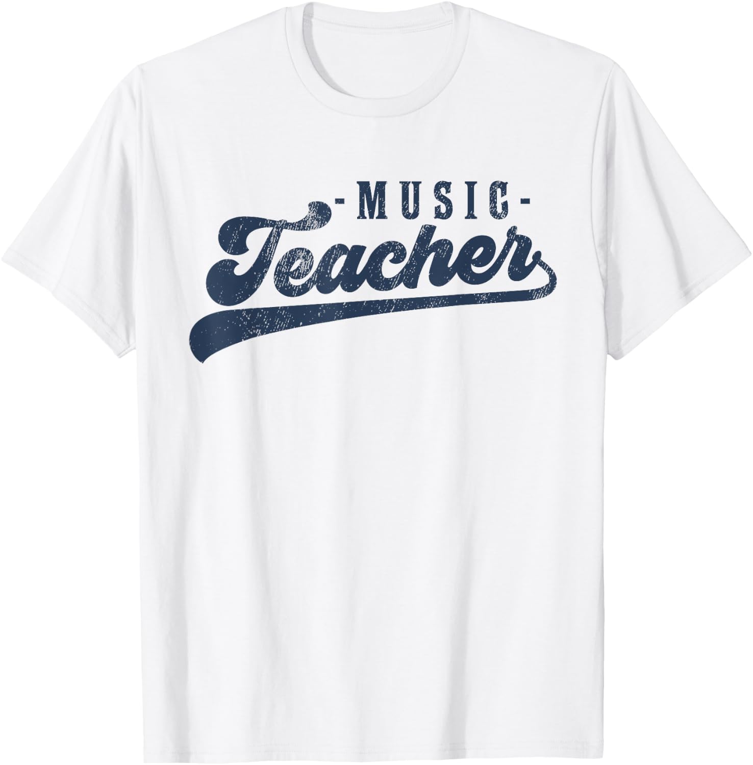 Music Teacher Men Women Cute Vintage Graphic Music Teacher T-Shirt - T-Shirt | White