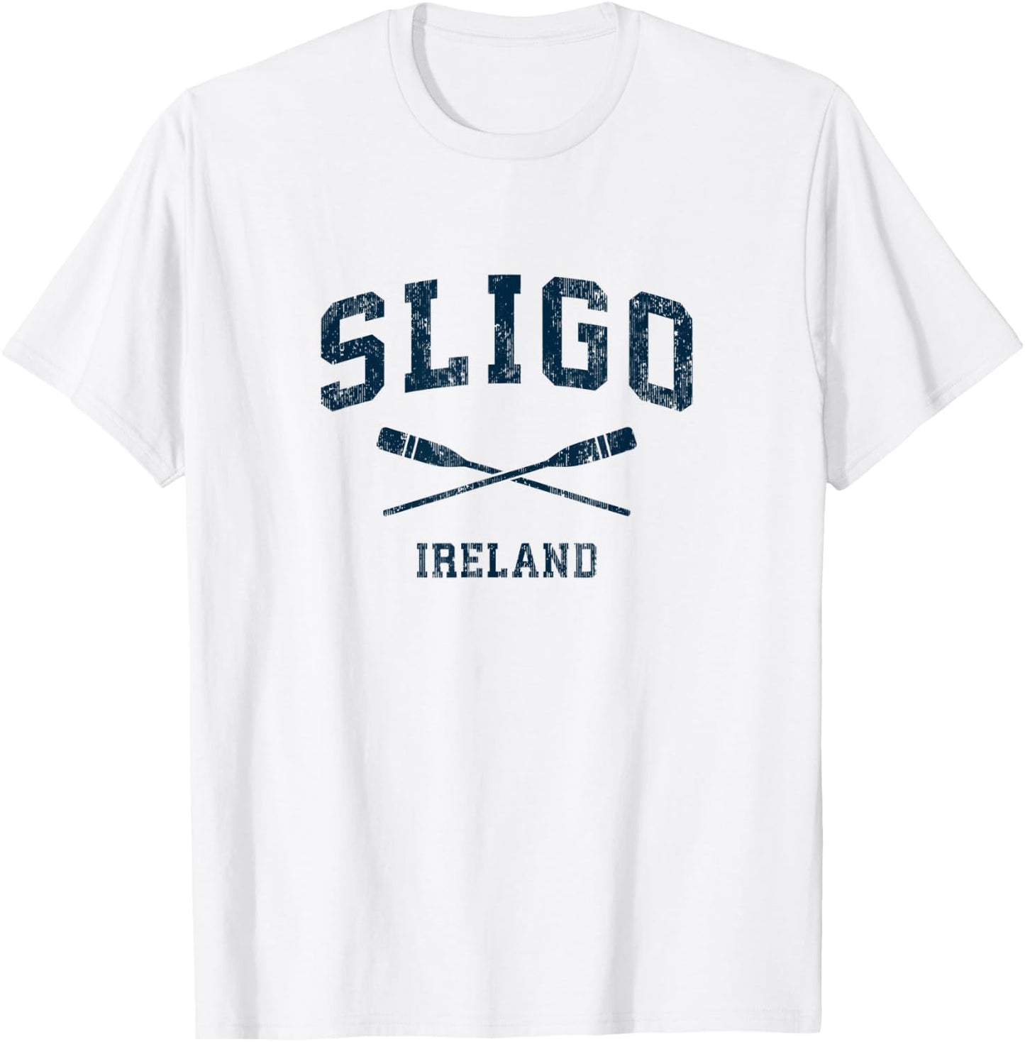 Sligo Ireland Vintage Nautical Paddles Sports Oars T-Shirt - T-Shirt | White