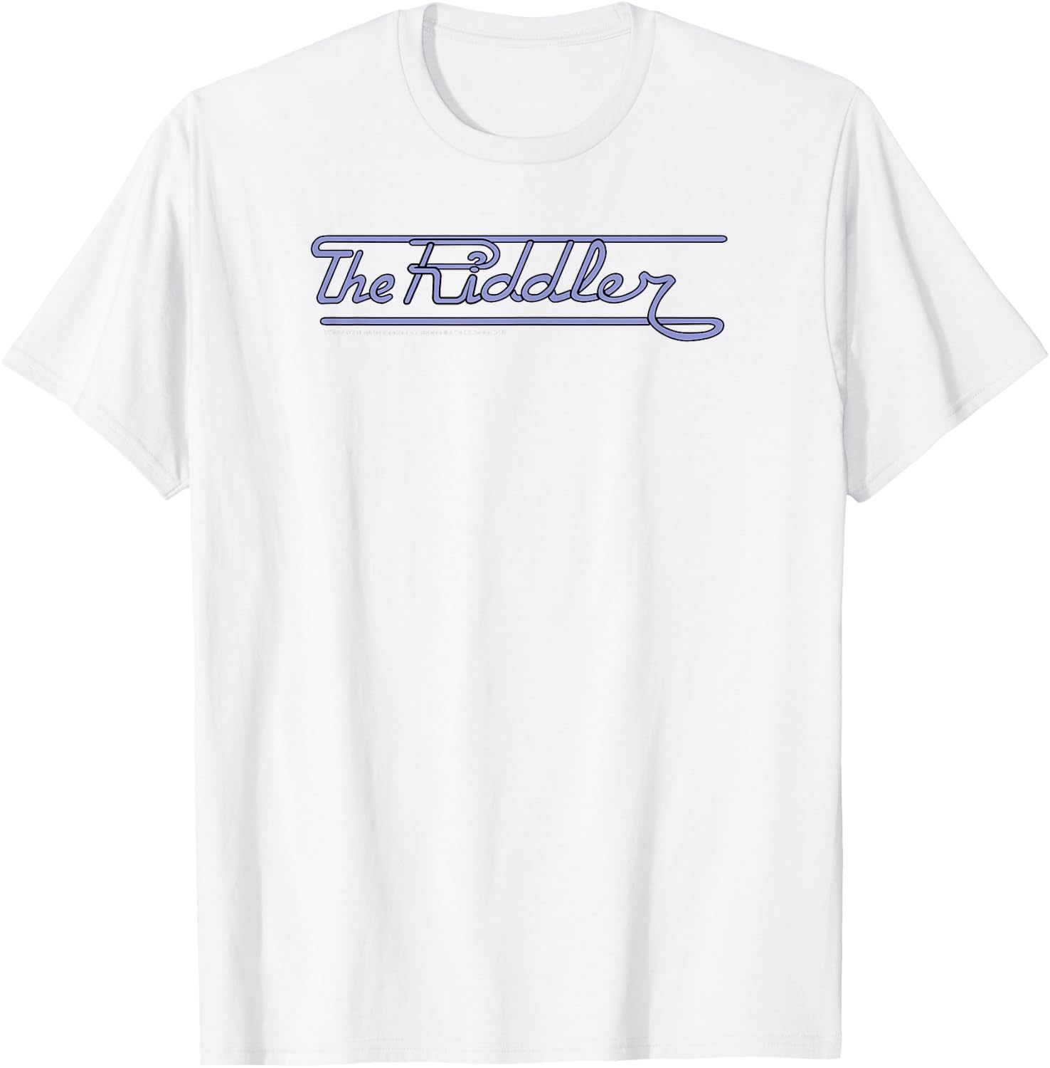 DC Comics Batman The Riddler Vintage Neon Logo T-Shirt - T-Shirt | White