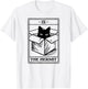 Hermit Cat Tarot Card T-Shirt - T-Shirt | White