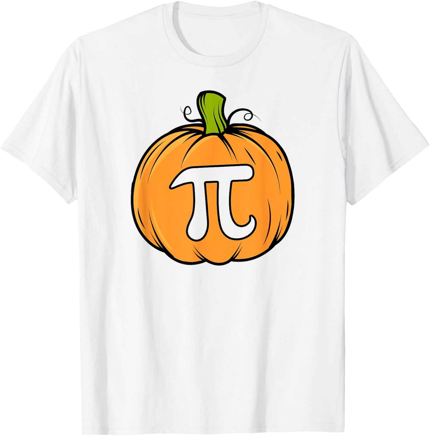 Thanksgiving Pumpkin Pie Funny Math Christmas Pumpkin Pi T-Shirt - T-Shirt | White
