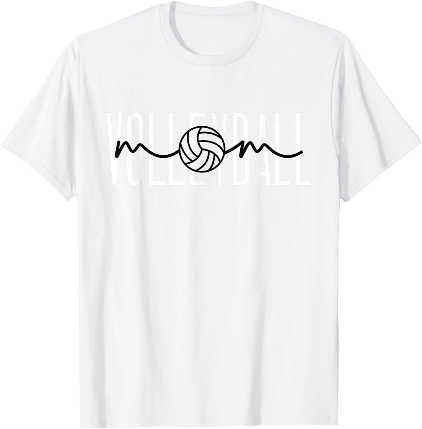 Volleyball Mom Volleyball Mama Cute Mom Life Volleyball T-Shirt - T-Shirt | White