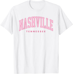 Retro Nashville Tennessee Vintage Preppy Throwback Girls Kid T-Shirt - T-Shirt | White