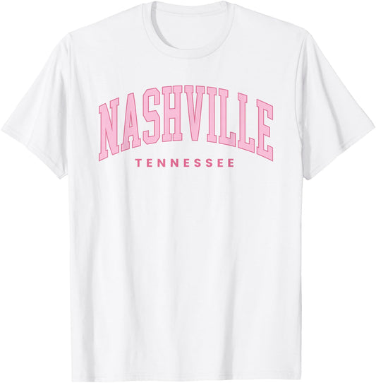 Retro Nashville Tennessee Vintage Preppy Throwback Girls Kid T-Shirt - T-Shirt | White