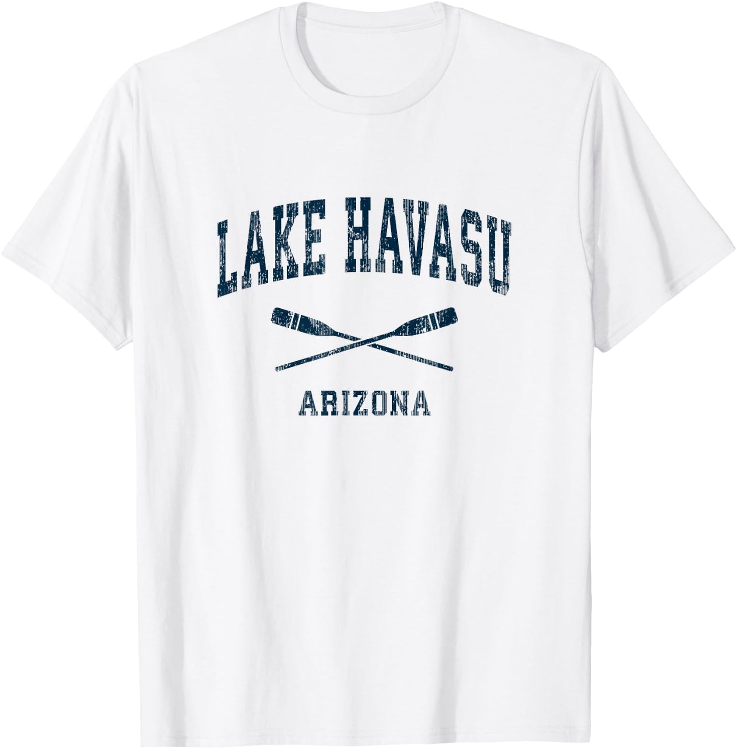 Lake Havasu Arizona Vintage Nautical Paddles Sports Oars T-Shirt - T-Shirt | White
