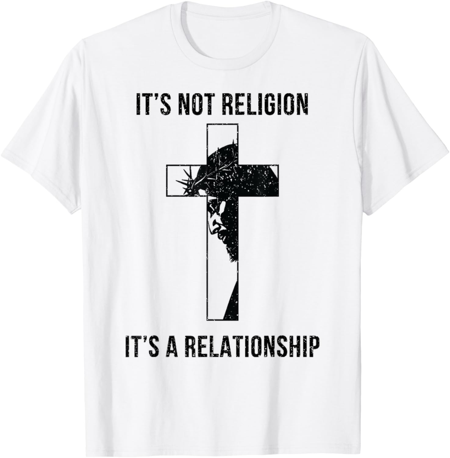 It's Not A Religion It's A Relationship Christian T-Shirt - T-Shirt | White