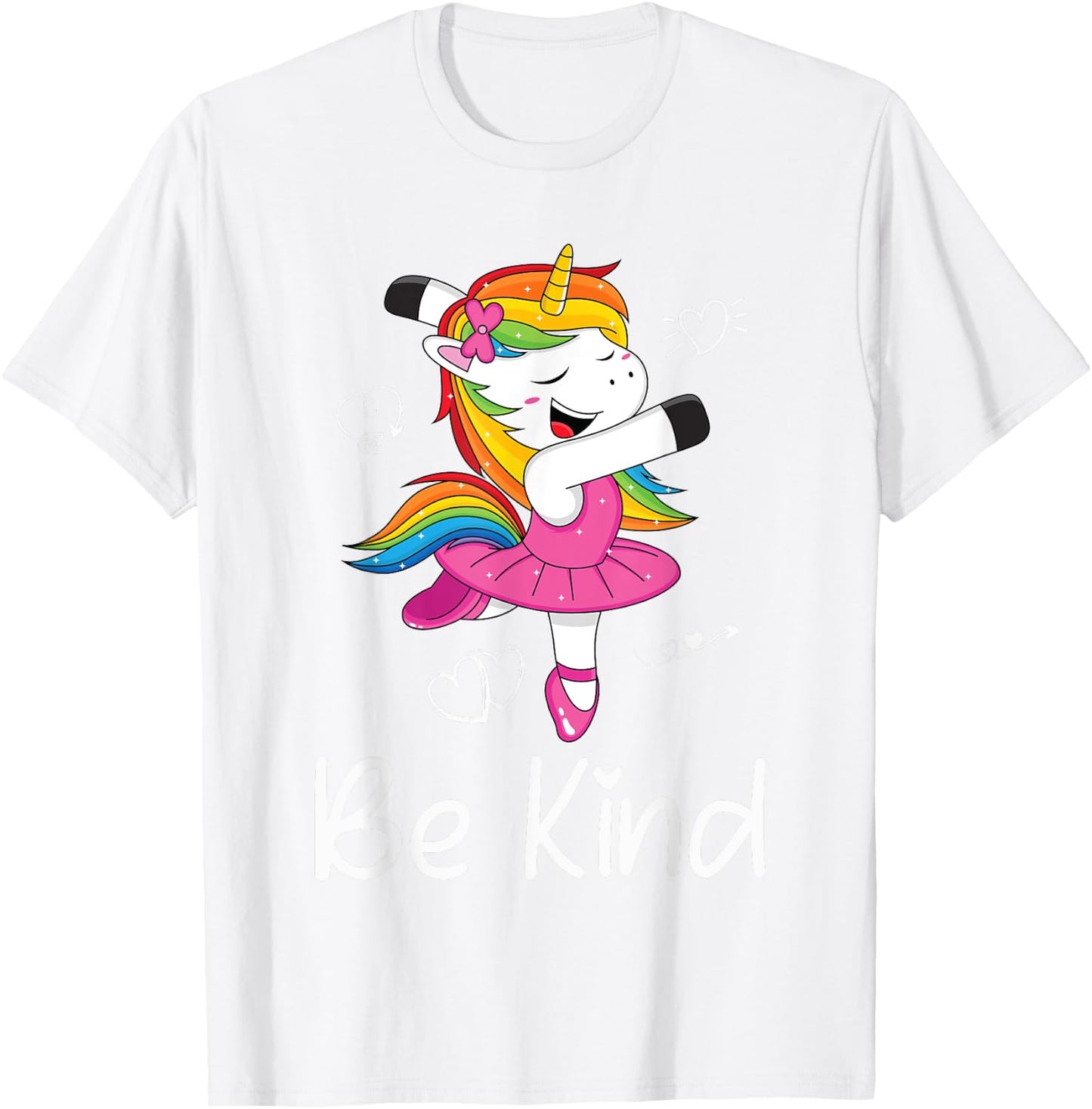 Dancing Unicorn Kids Be Kind Anti Bullying Unity Day Orange T-Shirt - T-Shirt | White