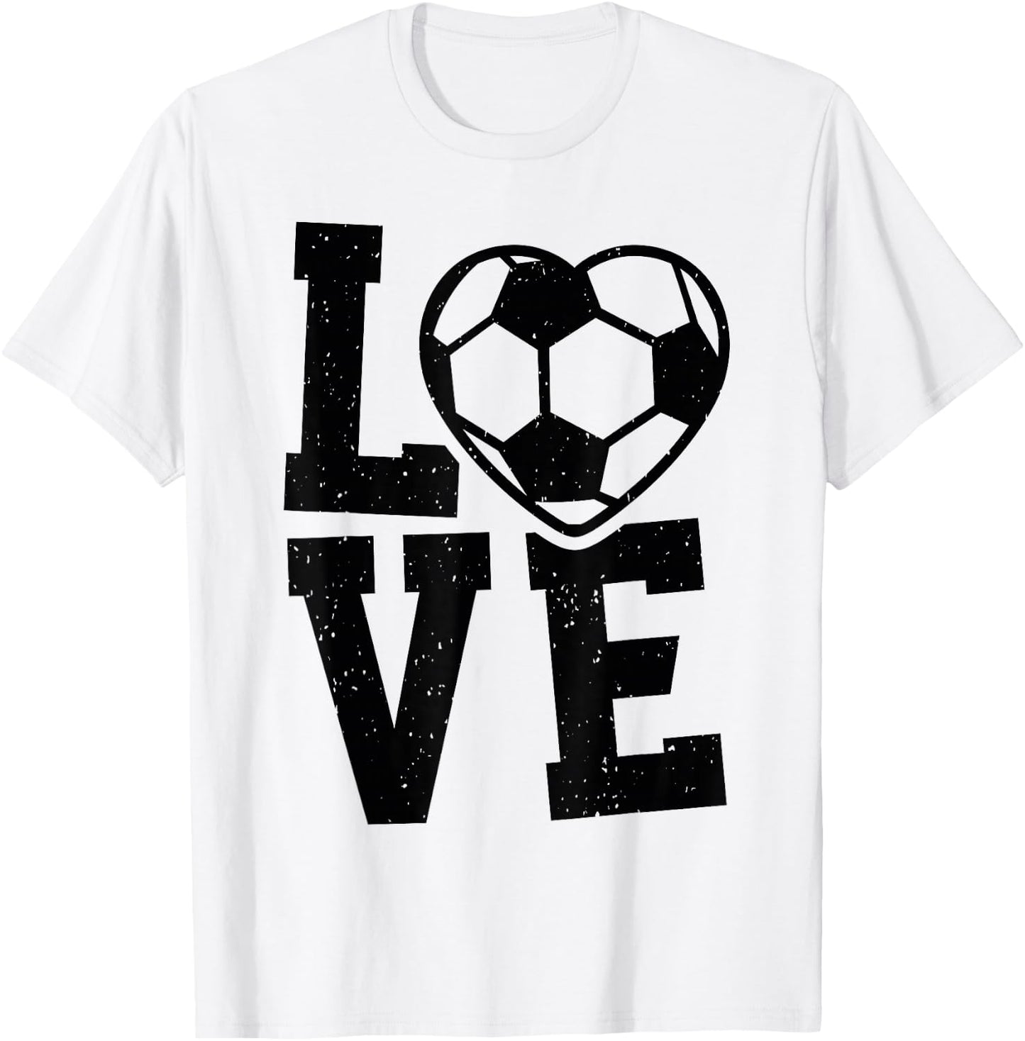 Love Heart Soccer Team Design for Sport Fans Player T-Shirt - T-Shirt | White