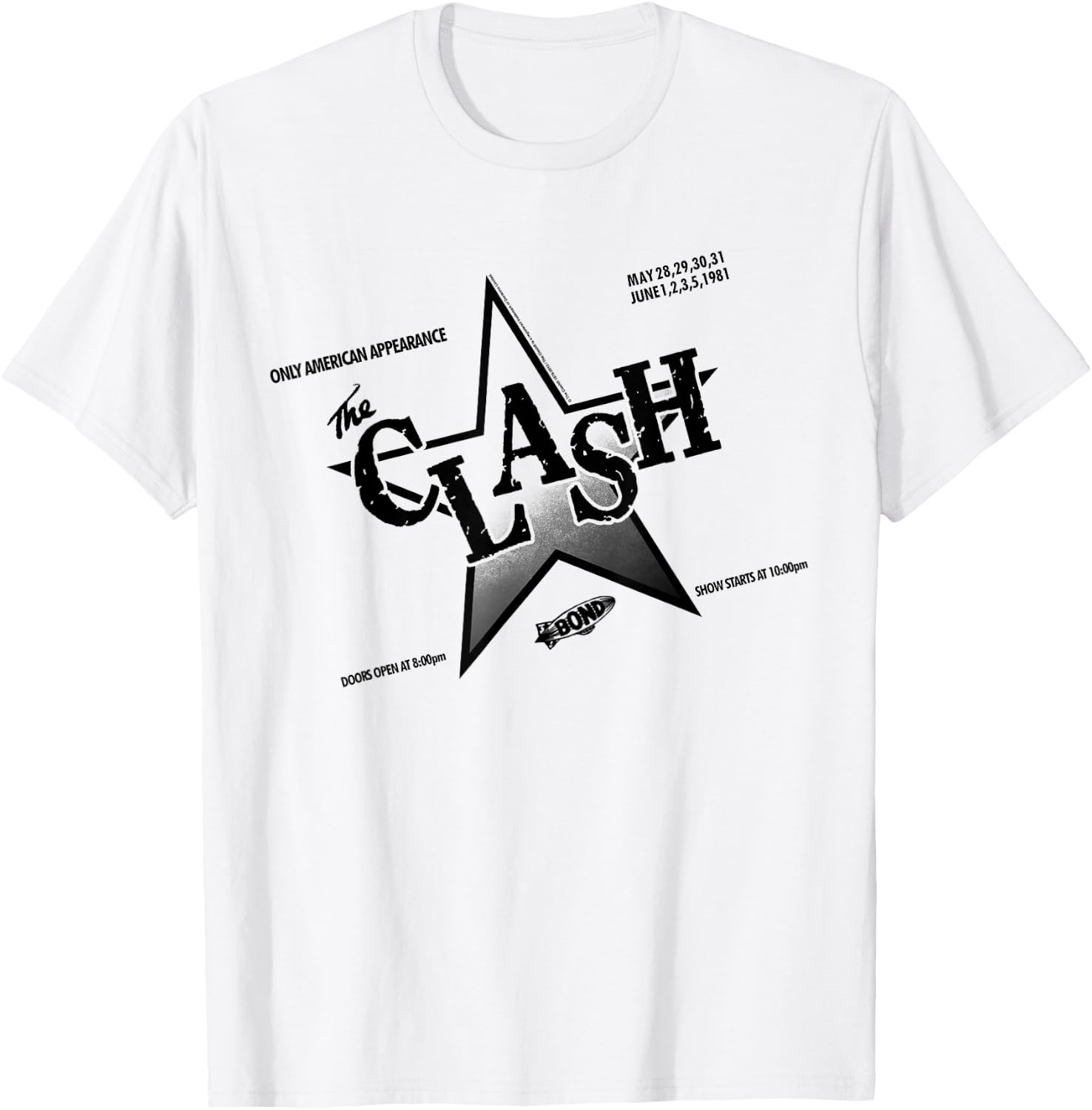 The Clash - Flyer '81 T-Shirt - T-Shirt | White