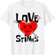 Love Stinks, Anti Valentines Day T-Shirt - T-Shirt | White
