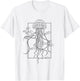 Graphic Jellyfish with Fishes in Sea T-Shirt - T-Shirt | White