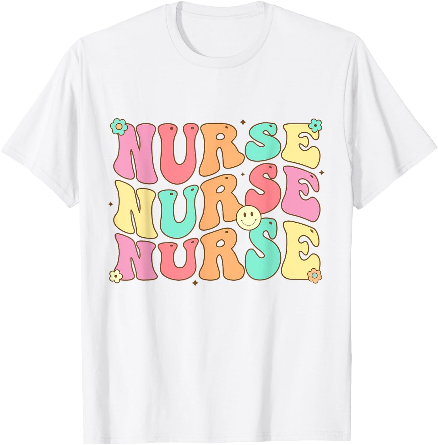 Groovy Nurse Shirt Women Future Nurse Appreciation Nursing T-Shirt - T-Shirt | White