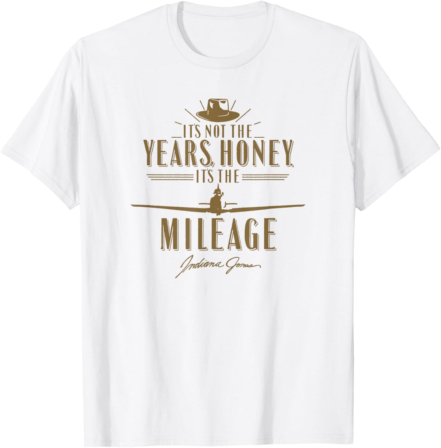 Indiana Jones Raiders of The Lost Ark It's The Mileage Honey T-Shirt - T-Shirt | White