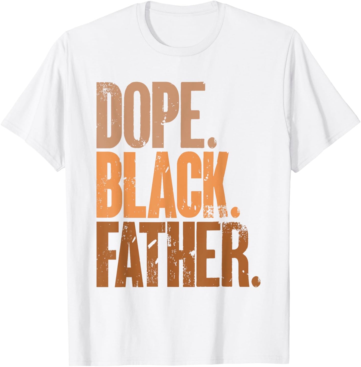 Black Dad Dope Black Father Fathers Day T-Shirt - T-Shirt | White