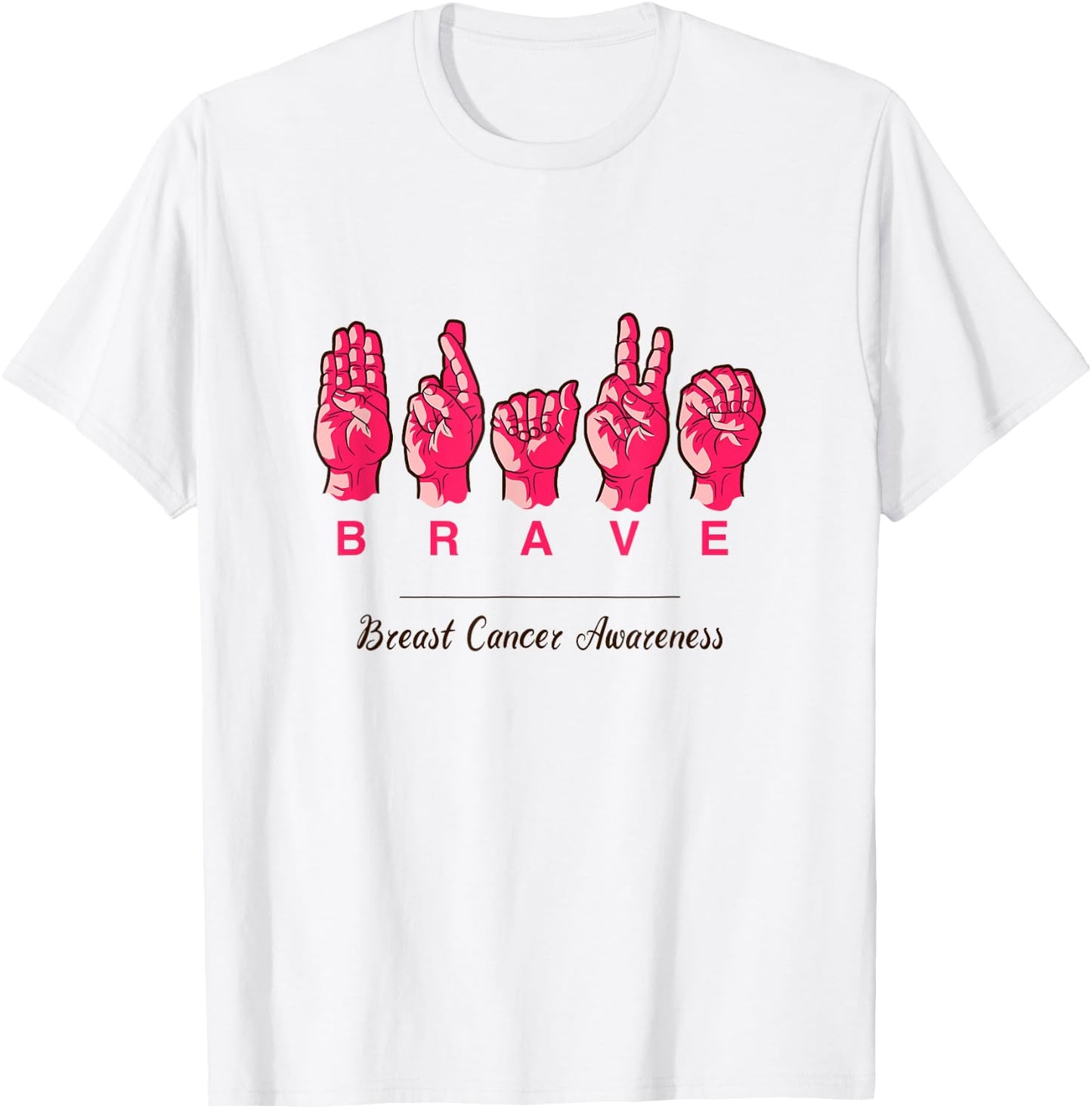 Breast Cancer Awareness Shirt - Brave Breast Cancer Survivor T-Shirt - T-Shirt | White