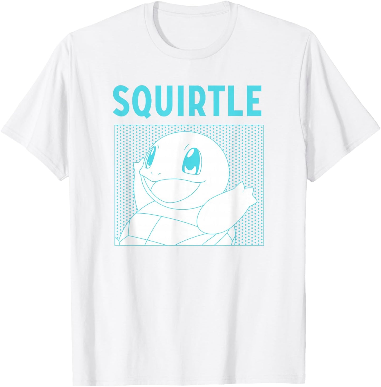Pokémon Squirtle Adorable Comic Box Panel Portrait T-Shirt - T-Shirt | White