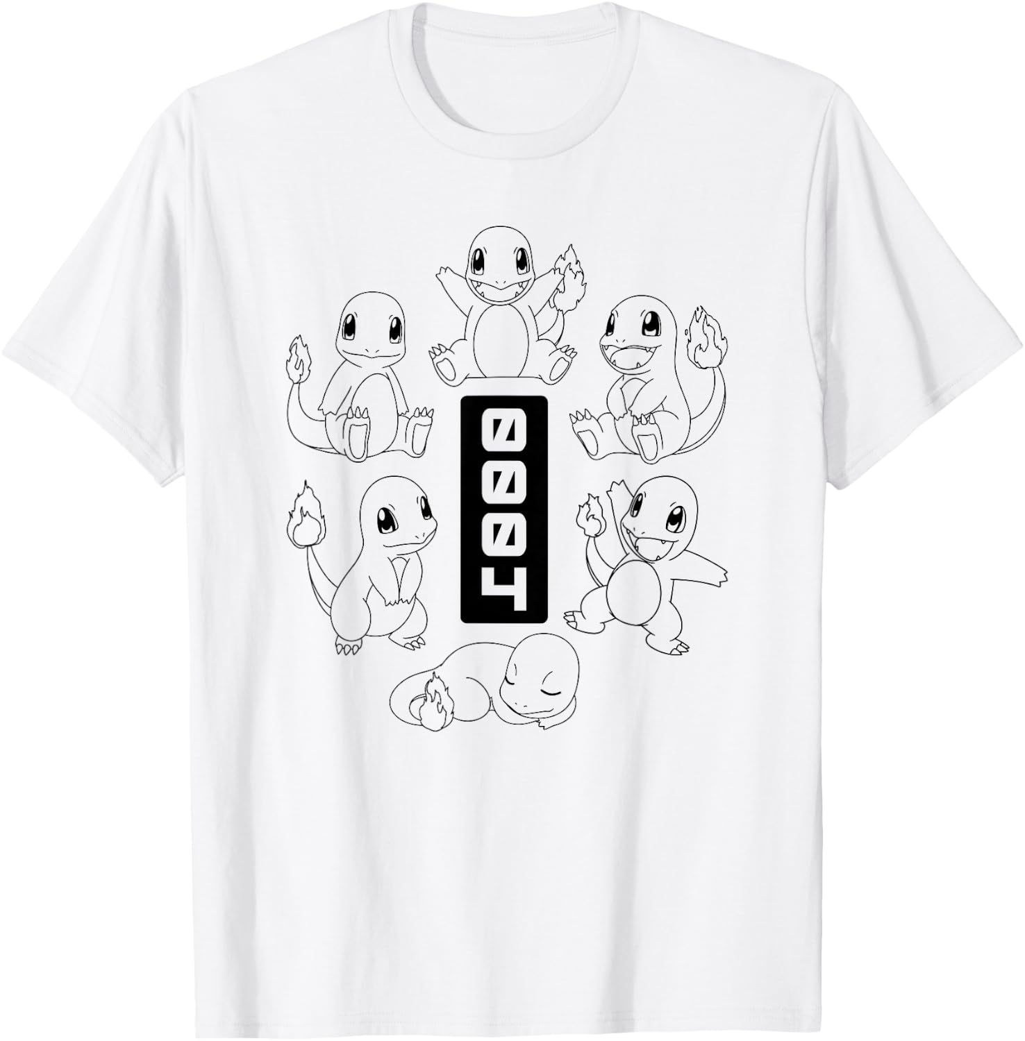 Pokémon - Charmander #0004 T-Shirt - T-Shirt | White