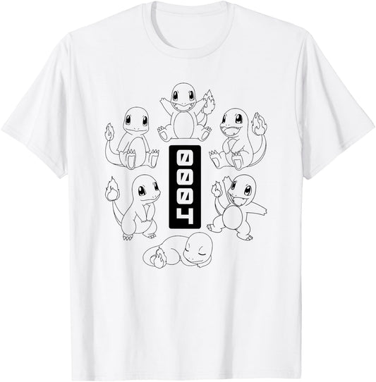 Pokémon - Charmander #0004 T-Shirt - T-Shirt | White
