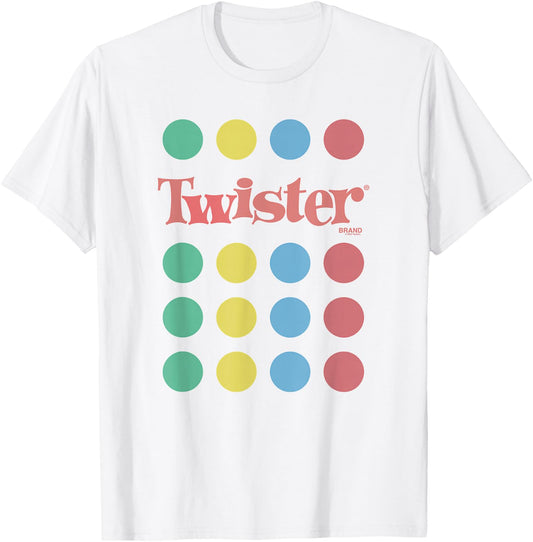 Twister Unfold The Mat Circles Color Dots Retro Game T-Shirt - T-Shirt | White