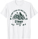 Stowe Mountains Vermont Hiking Outdoors Vintage T-Shirt - T-Shirt | White
