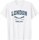 London England Vintage Nautical Paddles Sports Oars T-Shirt - T-Shirt | White