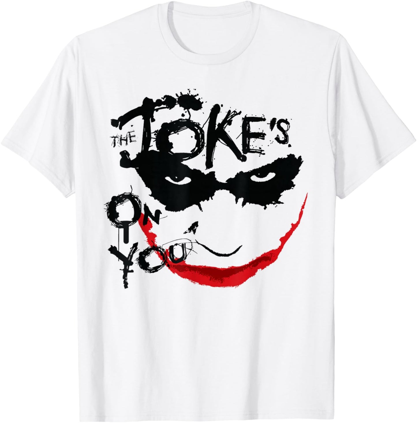 DC Dark Knight Joker Stencil T-Shirt - T-Shirt | White
