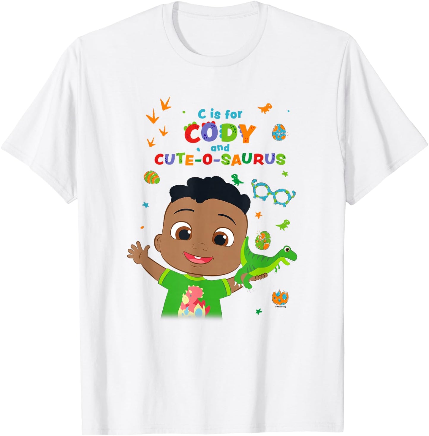 CoComelon C is for Cody and Cute-O-Saurus T-Shirt - T-Shirt | White