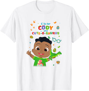 CoComelon C is for Cody and Cute-O-Saurus T-Shirt - T-Shirt | White