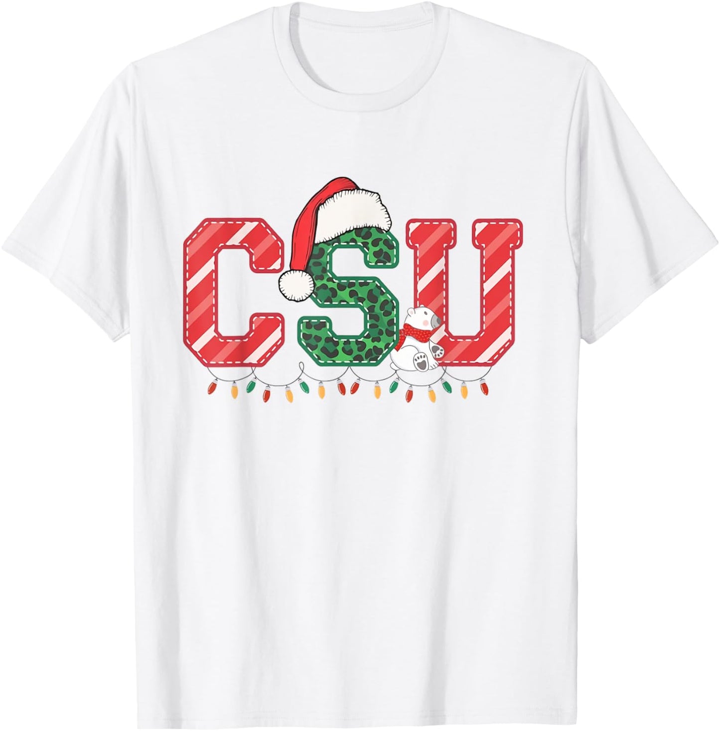 CSU Nurse Christmas Cardiac Service Unit Nurse RN CVICU T-Shirt - T-Shirt | White
