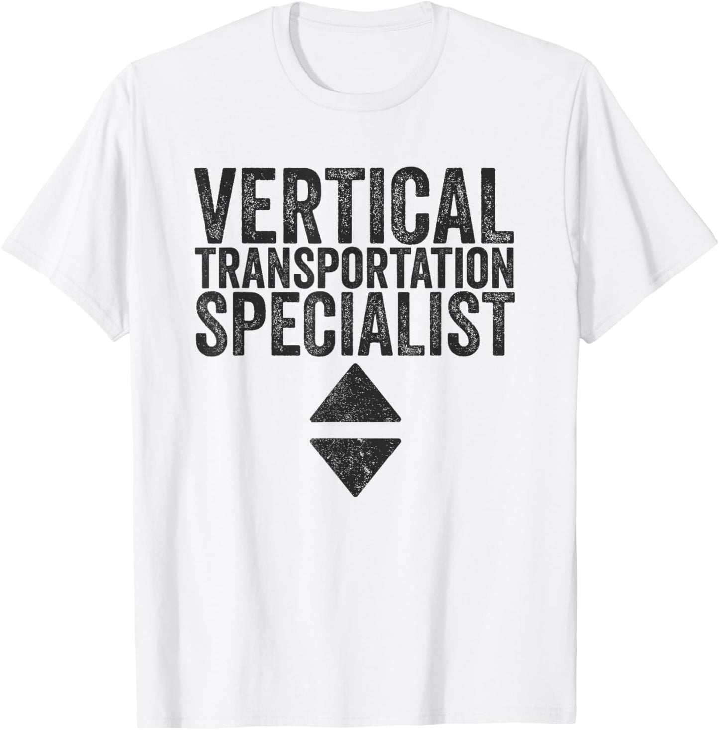 Vertical Transportation Specialist - Elevator Technician T-Shirt - T-Shirt | White