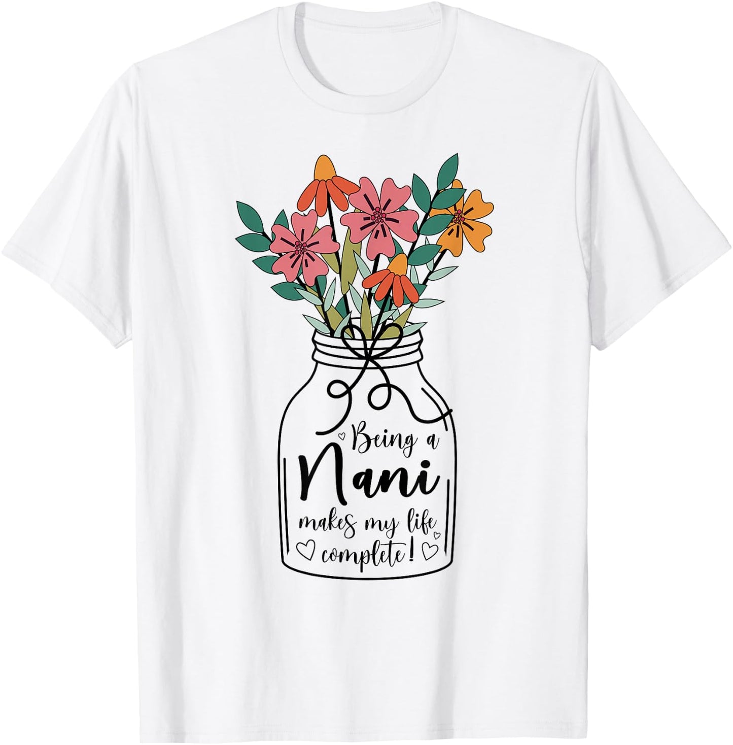 Nani Grandma Appreciation Nani Grandmother T-Shirt - T-Shirt | White