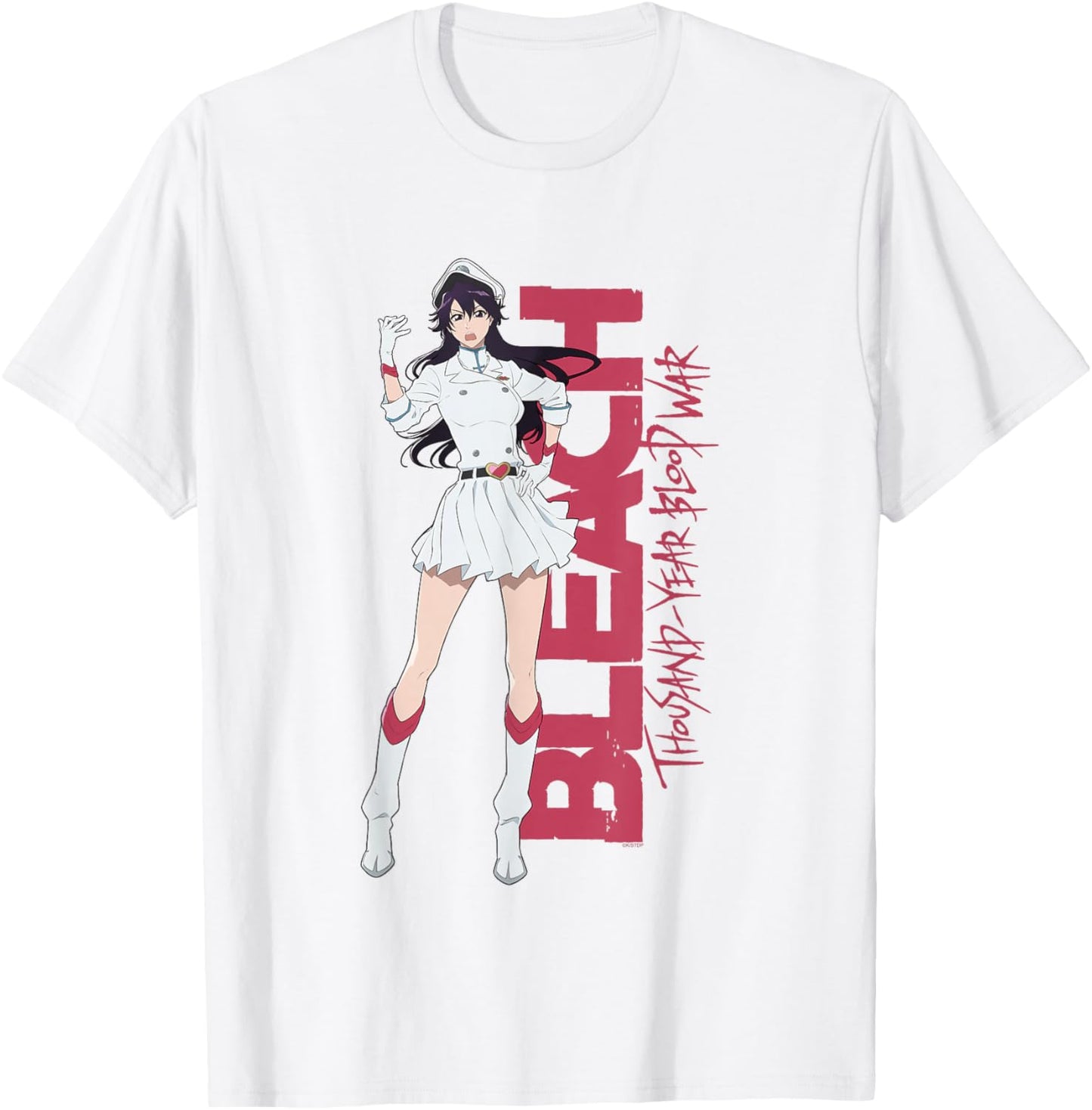 Bleach: Thousand Year Blood War Bambietta with Logo Anime T-Shirt - T-Shirt | White