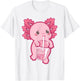Kawaii Axolotl Boba Bubble Tea Teen Girl Kids Japanese Anime T-Shirt - T-Shirt | White