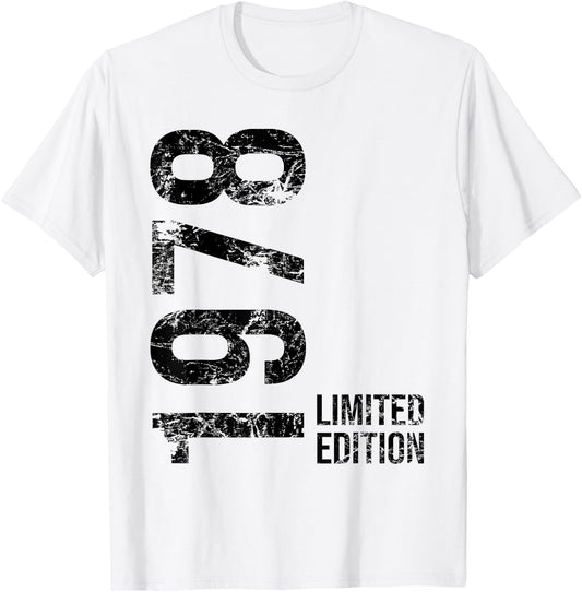 47th Birthday 47 Years Old Man Woman Vintage 1978 T-Shirt - T-Shirt | White