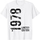 47th Birthday 47 Years Old Man Woman Vintage 1978 T-Shirt - T-Shirt | White