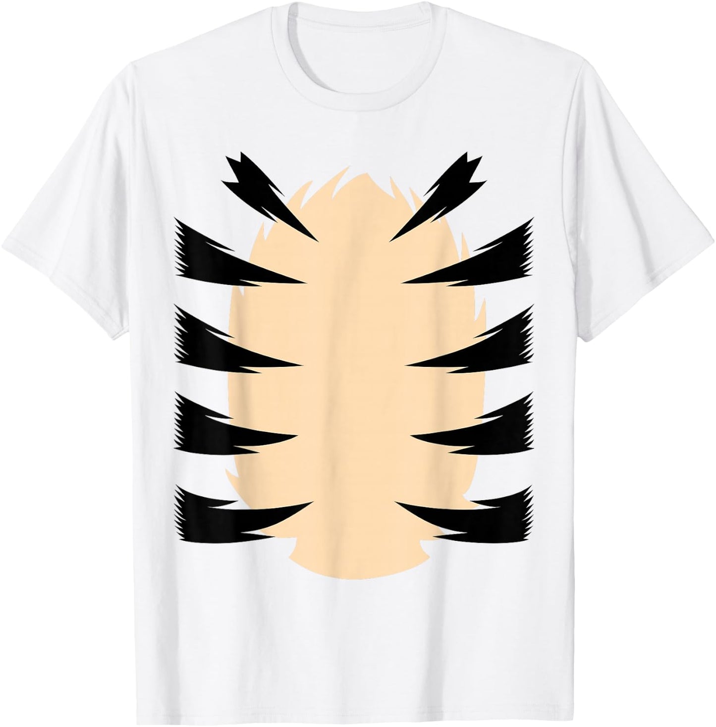 FRONT & BACK Orange Tiger Costume Kids DIY Halloween Costume T-Shirt - T-Shirt | White
