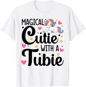 Feeding G Tube Covers for Girls Gtube Accessories for Babies T-Shirt - T-Shirt | White