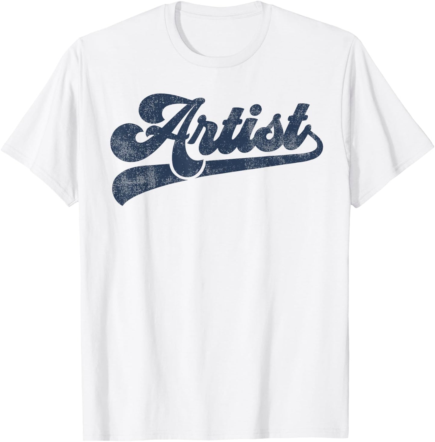 Artist Cute Vintage Graphic Small T-Shirt - T-Shirt | White