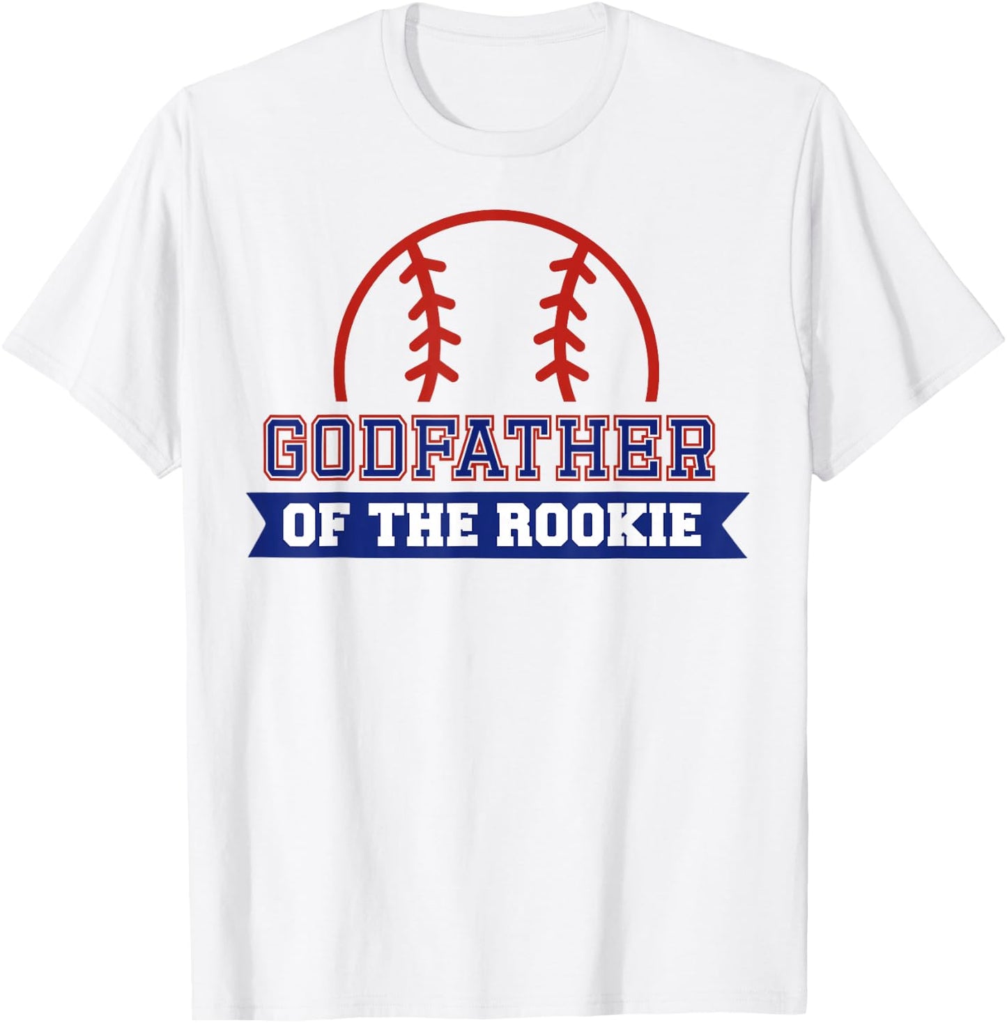Godfather of Rookie 1st Birthday Baseball Theme Matching T-Shirt - T-Shirt | White