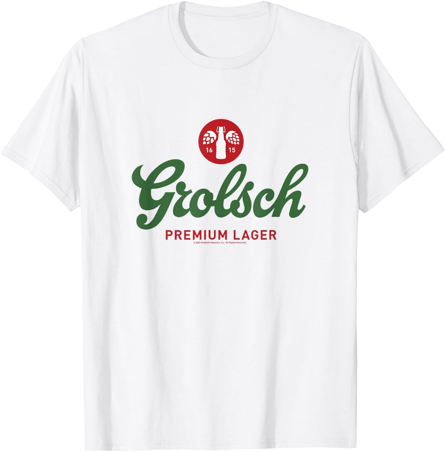 Coors Brewing Company Grolsch Premium Beer Since 1615 Logo T-Shirt - T-Shirt | White